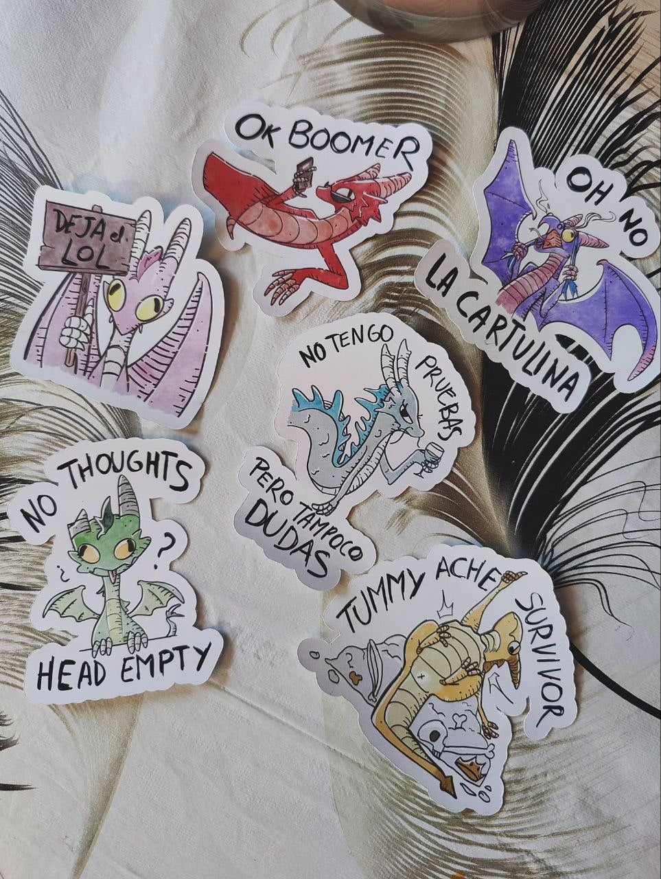 Stickers · Dragones Bobos